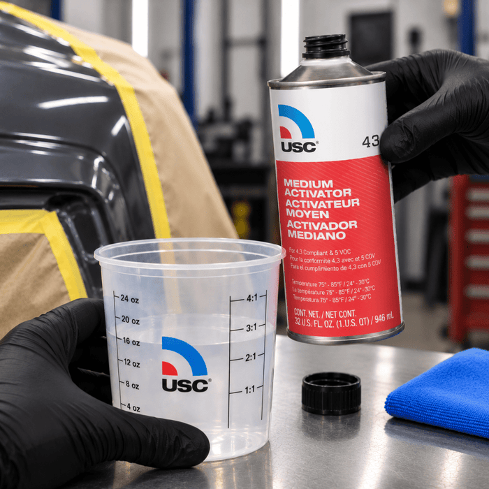 USC 43 Medium Activator for 40-1 Glamour Urethane Clearcoat, Qt -43-4 - Eagle National Supply