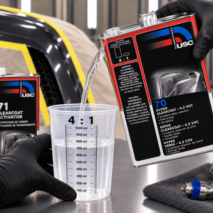 USC 70 High-Build Hyper Clear Coat, 1 Gal, 4:1 Mixing -70-1 - Eagle National Supply