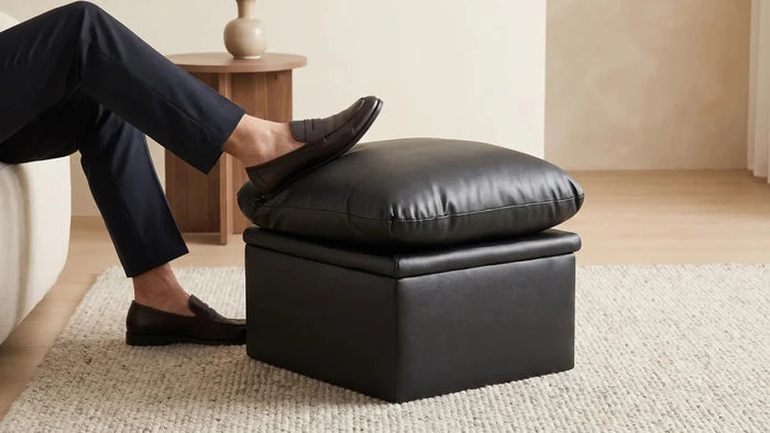 verona-black-leather-footstool