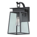 Black wall sconce, by Votatec, for hallway or living room