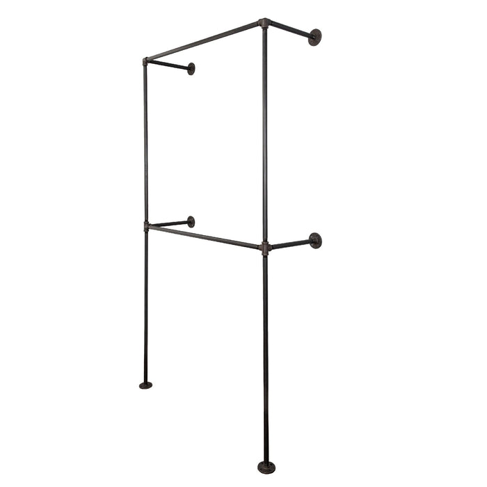 Wall Mounted Double Hung Clothing Rack