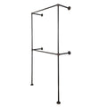 Wall Mounted Double Hung Clothing Rack
