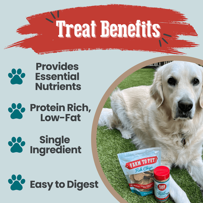 Wild-Caught Walleye Fish Chips for Dogs