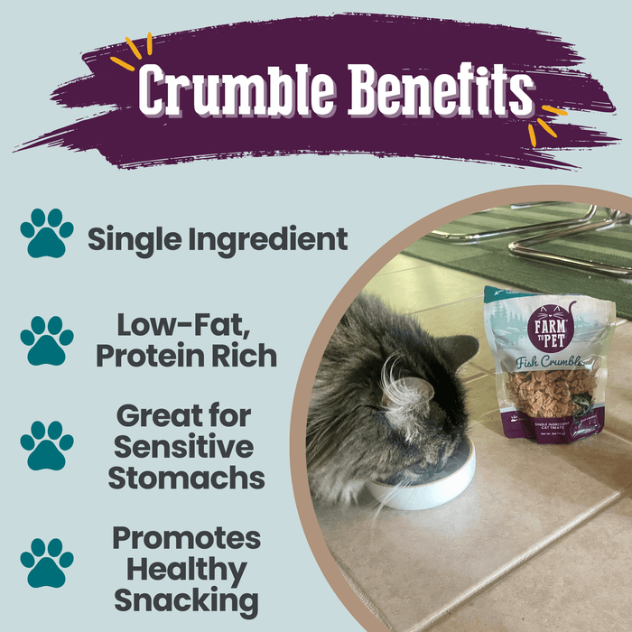 Wild-Caught Walleye Fish Crumbles for Cats
