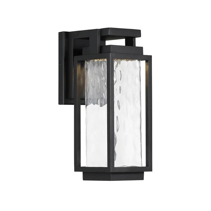 Black finish wall sconce, by Modern Forms, for hallway or living room