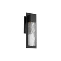 Black finish wall sconce, by Modern Forms, for hallway or living room