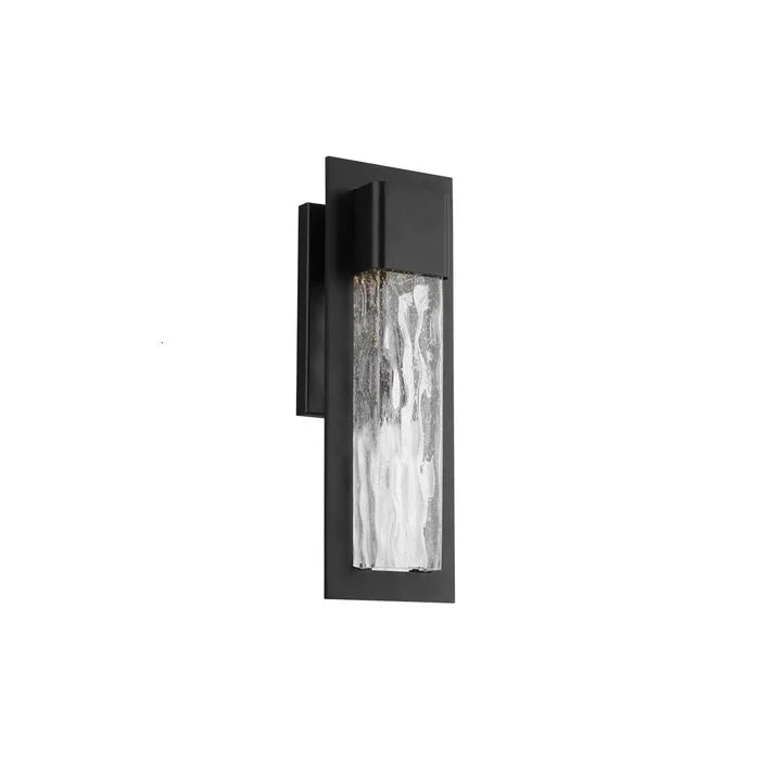 Black finish wall sconce, by Modern Forms, for hallway or living room