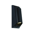 Black finish wall sconce, by Modern Forms, for hallway or living room