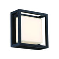 Black finish wall sconce, by Modern Forms, for hallway or living room