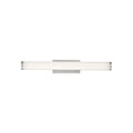 Brushed aluminum finish wall sconce, by Modern Forms, for hallway or living room