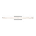 Brushed aluminum finish wall sconce, by Modern Forms, for hallway or living room