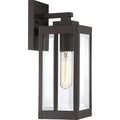 Western bronze wall sconce, by Quoizel, for hallway or living room