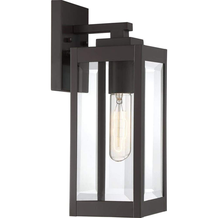 Western bronze wall sconce, by Quoizel, for hallway or living room