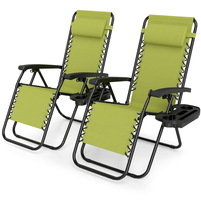 Zero Gravity Lounge Chairs Set of 2